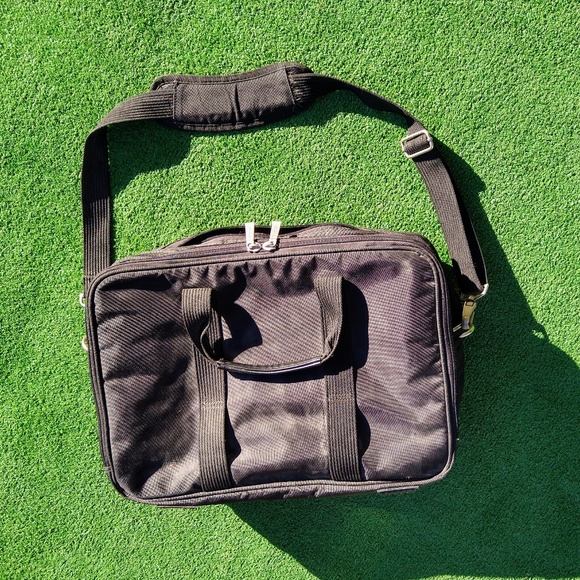 15.7"Computer Laptop Shoulder Strap Bag Case Briefcase Multipocket Handbag USED - Picture 2 of 5